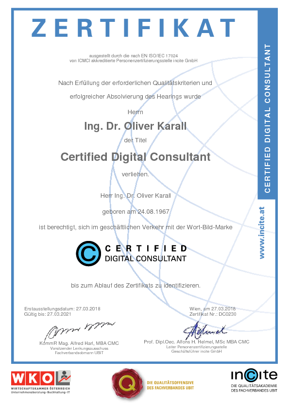 Zertifizierter digitaler Berater